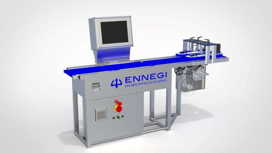 Автоматическая этикетировочная машина с функцией проверки веса модель ENNEGI NGP 3 В
